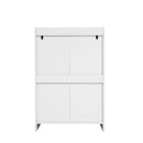 4 Drawer Dresser, Chest of Drawers Without Handle, White Dresser for Bedroom 100% Waterproof, Modern Wooden Cabinet with Sturdy Frame for Living Room, Entryway, Bedroom, Hallway, Office
