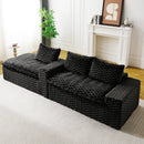 Modular Sofa, Convertible Twin Seat With Chaise Lounge