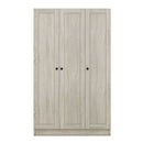 3 Door Shutter Wardrobe With Shelves