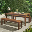 Outdoor Courtyard Table and Bench by HouseOfZazla