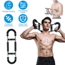 Adjustable Twister Arm Exerciser Spring Workout Bar Strength Enhancer for Men with 3 Resistance Levels 66-110LBS Chest Biceps Triceps Thighs Back Work