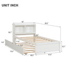Twin Bed With Trundle, Bookcase by Unique Piece Furniture