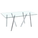 Dining Table With Transparent Surface by Unique Piece Furniture