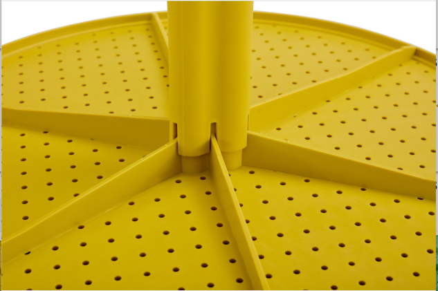 3 piece plastic arm chair Bistro GRS Premium Ocean Plastic, mustard yellow