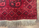 Afghan Turkoman Bokhara Bashir Rug 3x6, Red