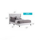 Upholstered Nailhead Trim Chic Bed by Unique Piece Furniture