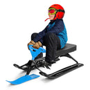 Kids Snow Sand Grass Sled w/ Steering Wheel and Brakes by LJGDeals