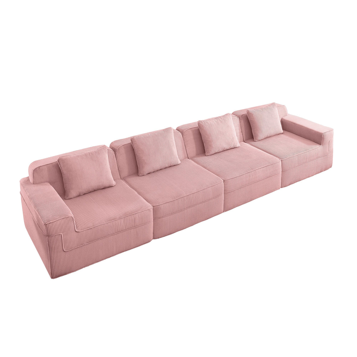 Modular 4 Seat Boneless Sofa, Cloud Sectional Couch, photo 7 of 10