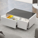 Smart Coffee Table With Built-In Fridge and Charger by Unique Piece Furniture