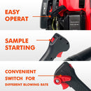 Backpack Gas Leaf Blower, 76Cc, 660Cfm, 200Mph, 4 Stroke Air Cooling Gas Backpack Grass Blower, Snow Blower Epa Compliant - Red by HouseOfZazla