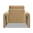 Mason - Arched Arm Chair - Camel Brown Beige