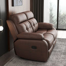 Genuine Leather Non-Power Reclining LVST-Brown