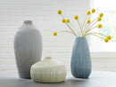 Eiderman - Vase Set (Set of 3) - Gray / Blue / Green by Unique Piece Furniture