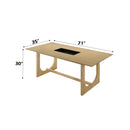 Blayde - 8 Pieces Dining Room Set - Natural / White by HouseOfZazla