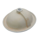 Semi Recessed Bathroom Sink With Countertop Vessel Design, 17" X 15.5" - White by HouseOfZazla