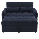Loveseat Sofa Pull-Out Bed With Adjustable Backrest, 3 USB Ports And 2 Lumbar Pillows For Living Room by HouseOfZazla