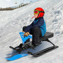 Kids Snow Sand Grass Sled w/ Steering Wheel and Brakes by LJGDeals