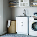 Hennessy - Deluxe Laundry Cabinet With Faucet And Stainless Steel Sink by HouseOfZazla