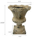 MGO Garden Planter, Antique White Finish