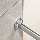 43"-48" W x 76" H Brushed Nickel Reversible Double Bypass Sliding Shower Door by HouseOfZazla