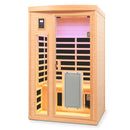Low Emf Front Door With Heating Panel 2 Person Hemlock Far Infrared Indoor Suana Room - Natural by HouseOfZazla