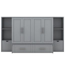 Murphy Bed With Shelves, Drawers And USB Ports by HouseOfZazla