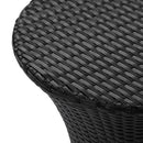 KONO Hourglass Rattan Table with No Glass Top by HouseOfZazla