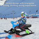 Kids Snow Sand Grass Sled w/ Steering Wheel and Brakes by LJGDeals