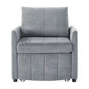 Upholstered Convertible Sleeper Sofa With 5 Position Backrest, Side Pockets, Storage by Unique Piece Furniture