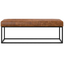 Candice - Ottoman Bench - Tan / Black