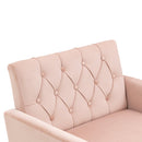 Accent Chair, leisure single sofa with Rose Golden feet