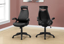 Office Chair, Adjustable Height, Swivel, Ergonomic, Armrests, Contemporary & Modern by HouseOfZazla