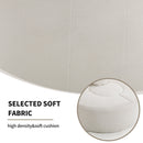 Round Sofa Bed with Memory Foam Sectional Couch