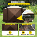 Camping Gazebo Tent, 10'x10', 6-Sided Pop-up Canopy Screen Tent by HouseOfZazla