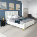 Valery - Upholstered Platform Bed by HouseOfZazla