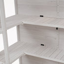 TOPMAX 78-Inch Wooden Greenhouse with Skylights and Folding Shelves by HouseOfZazla