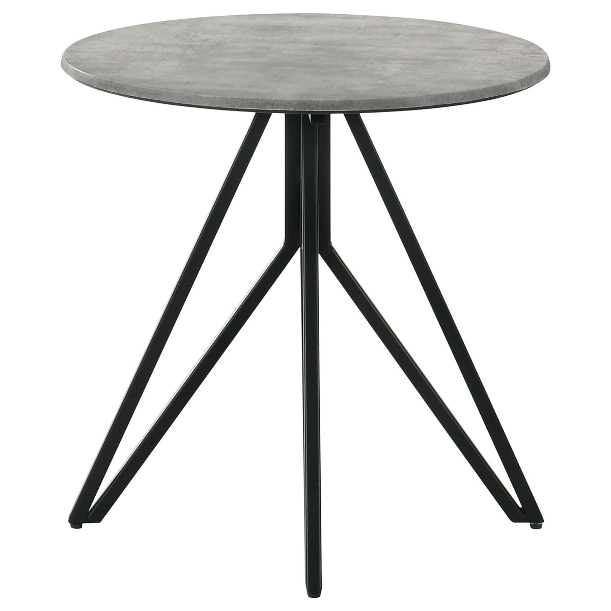 Hadi 3-piece Round SmartTop Coffee and End Table Set Cement, photo 6 of 7