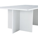 A modern and practical white coffee table. The coffee table is made of medium density fiberboard material, Suitable for living room, bedroom, and study. CT-2O