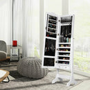 14 LED Jewelry Armoire Cabinet with Full Length Mirror and 4 Tilting Angles by LJGDeals