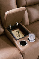 Mackmenville - Double Reclining Loveseat With Console by Unique Piece Furniture