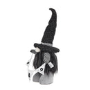 Set of 2 Black Fabric Gnomes with 'Boo' Banner