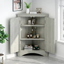 Triangle Bathroom Storage Cabinet With Adjustable Shelves, Freestanding Floor Cabinet For Home Kitchen by Unique Piece Furniture