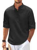 Half Button Long Sleeve Shirt