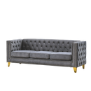 3-seater + 2-seater Combination sofa.GREY VELVET