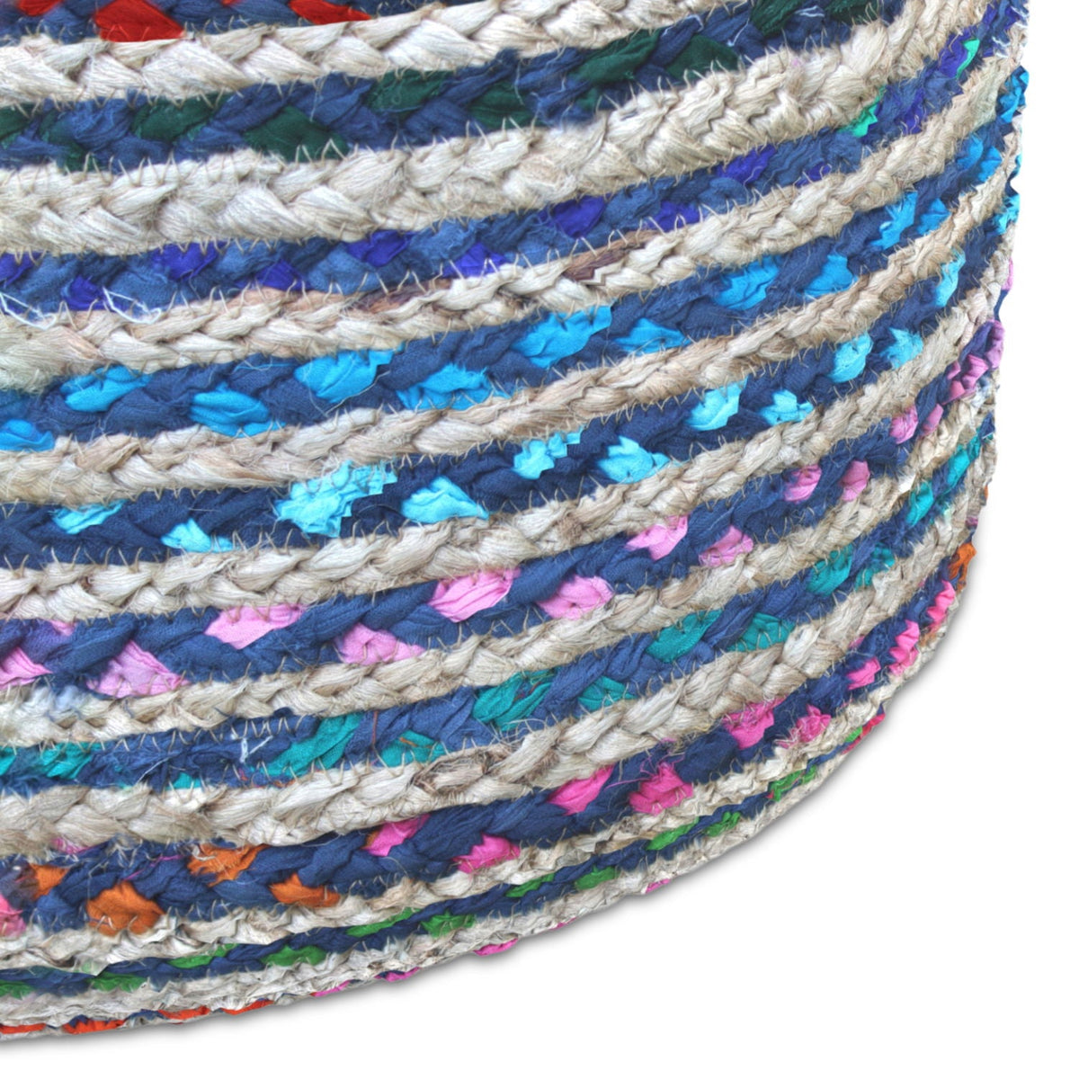 Margo - Handcrafted Round Pouf, photo 18 of 22