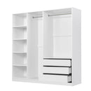 Doorless Storage Wardrobe For Dedroom With Shelves And 3 Drawers by HouseOfZazla