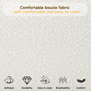 Cream Style Fabric Upholstered Bed, Simple Modern Bedroom King by HouseOfZazla