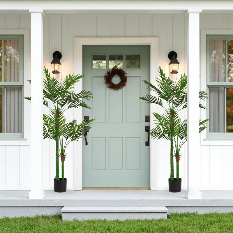 New high-end market indoor leaf simulation 180CM double rod loose tail sunflower 18-leaf pot travelers simulated artificial plants 1pcs/set