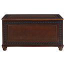 Ornate - Deep Flip Open Storage Cedar Chest With Cedar Lining - Brown
