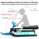 Kids Snow Sand Grass Sled w/ Steering Wheel and Brakes by LJGDeals